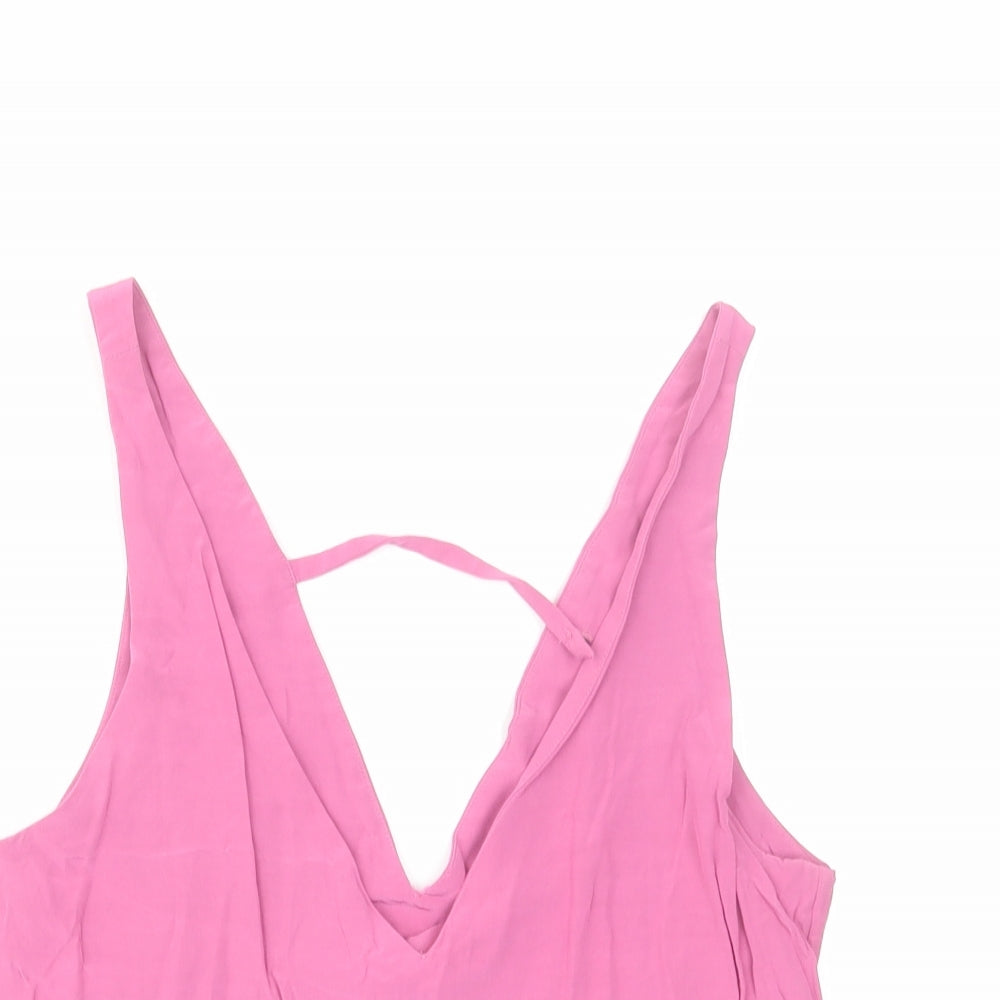 & Other Stories Womens Pink Viscose Camisole Blouse Size 6 V-Neck
