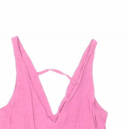 & Other Stories Womens Pink Viscose Camisole Blouse Size 6 V-Neck