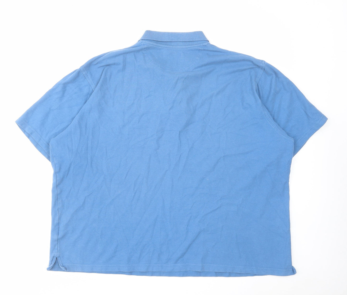 The Golf Co Mens Blue Cotton Polo Size XL Collared Button