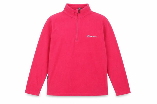 Proclimate Womens Pink Polyester Pullover Sweatshirt Size 10 Zip