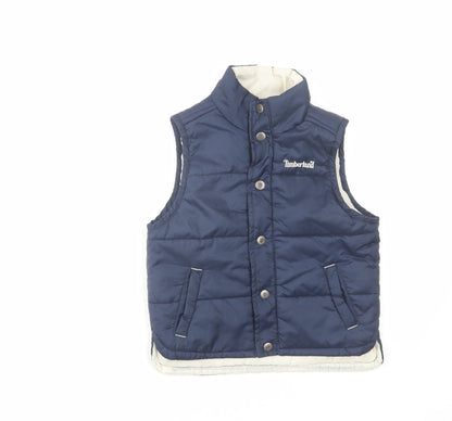 Timberland Boys Blue Gilet Jacket Size 3 Years Zip