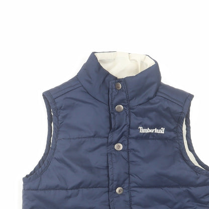 Timberland Boys Blue Gilet Jacket Size 3 Years Zip
