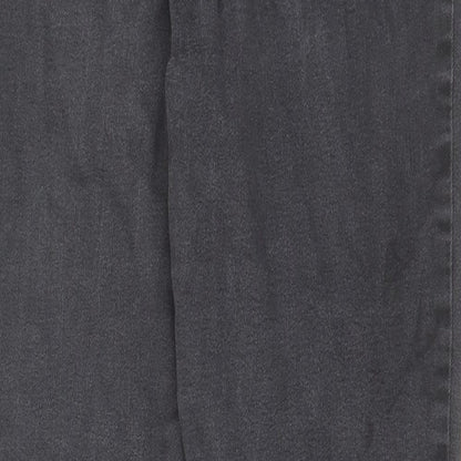 Dorothy Perkins Womens Black Cotton Skinny Jeans Size 14 L28 in Regular Zip