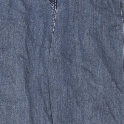 NEXT Womens Black Cotton Tapered Jeans Size 14 L29 in Regular Zip