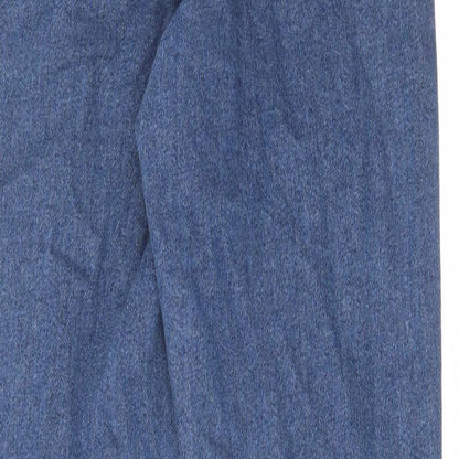 ASOS Womens Blue Cotton Skinny Jeans Size 28 in L36 in Regular Zip