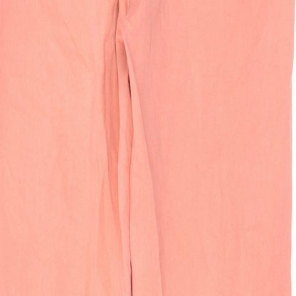NEXT Womens Pink Cotton Straight Jeans Size 12 L29 in Regular Zip