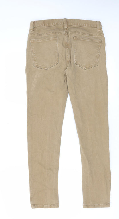 Denim & Co. Mens Beige Cotton Skinny Jeans Size 30 in L30 in Slim Zip