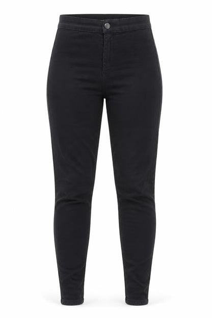 Topshop Womens Black Cotton Skinny Jeans Size 28 in L30 in Regular Zip