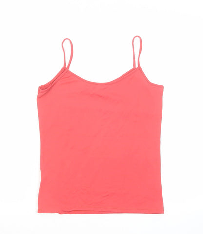 Womens UK Size M Zara Pink Basic Tank