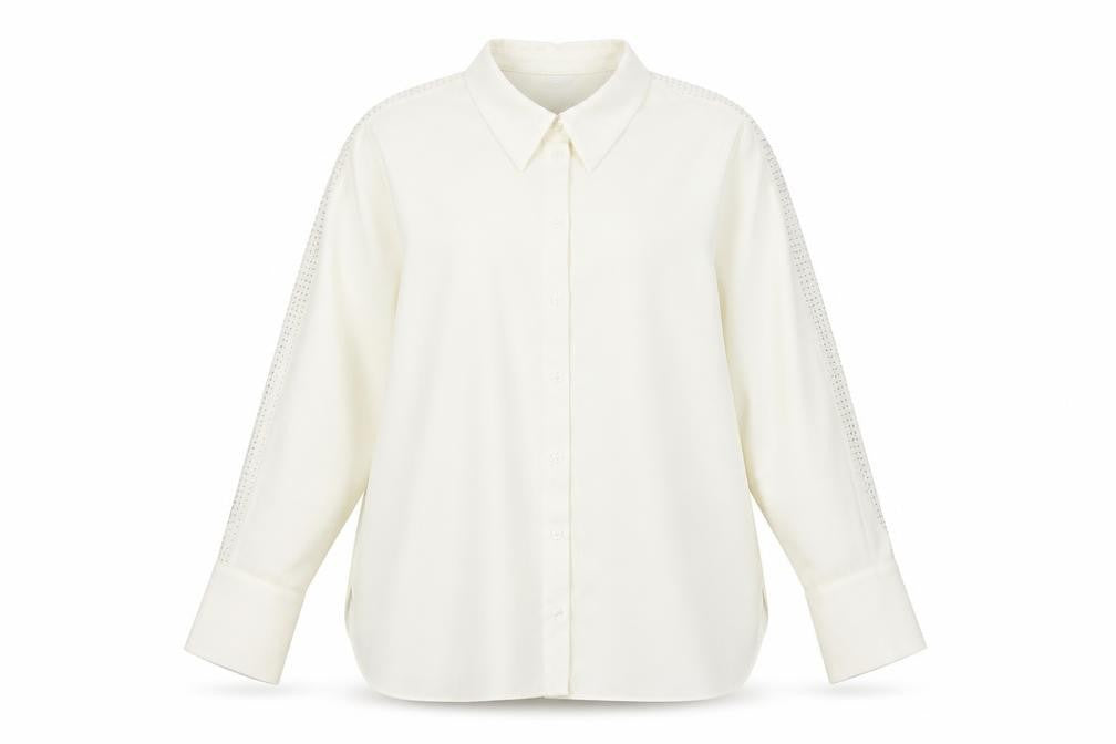 Womens UK Size 24 Marks and Spencer Ivory Basic Button-Up