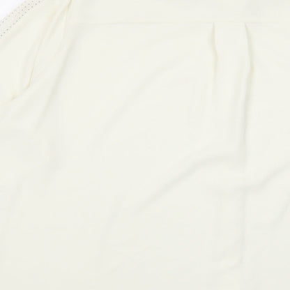 Womens UK Size 24 Marks and Spencer Ivory Basic Button-Up