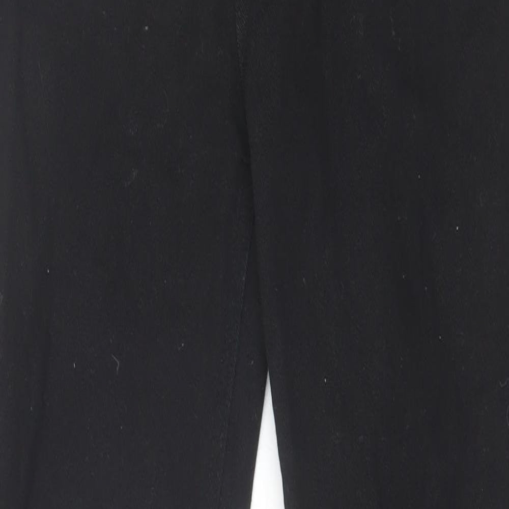 Boohoo Womens Black Cotton Skinny Jeans Size 6 L30 in Regular Zip