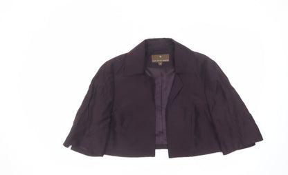 Fenn Wright Manson Womens Purple Gilet Blazer Size 14