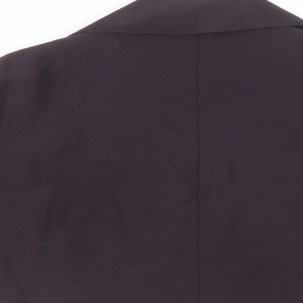 Fenn Wright Manson Womens Purple Gilet Blazer Size 14