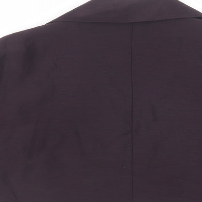 Fenn Wright Manson Womens Purple Gilet Blazer Size 14