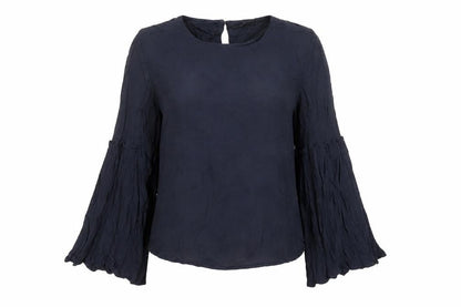 Womens UK Size 6 Topshop Blue Basic Blouse