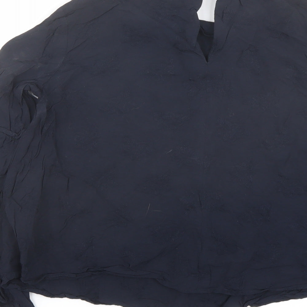 Womens UK Size 6 Topshop Blue Basic Blouse