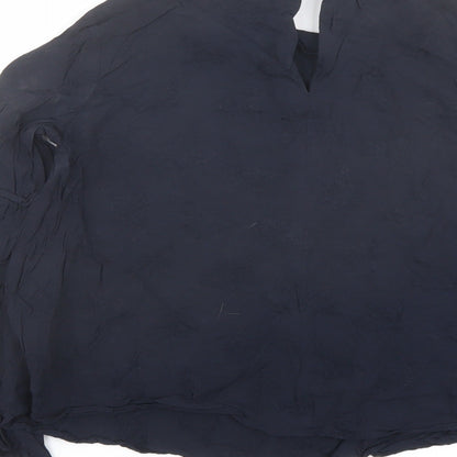 Womens UK Size 6 Topshop Blue Basic Blouse