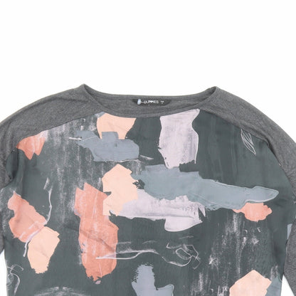 Womens UK Size S Dunnes Stores Grey Basic T-Shirt