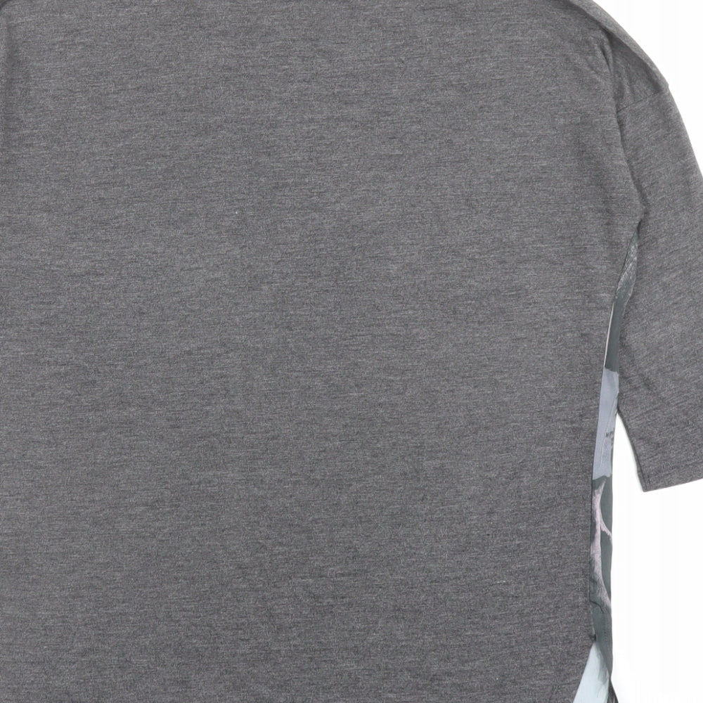 Womens UK Size S Dunnes Stores Grey Basic T-Shirt