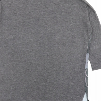 Womens UK Size S Dunnes Stores Grey Basic T-Shirt