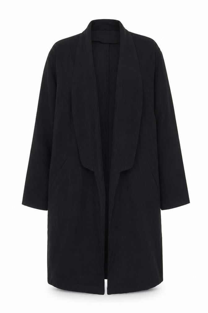 Womens UK Size 10 ASOS Black Overcoat