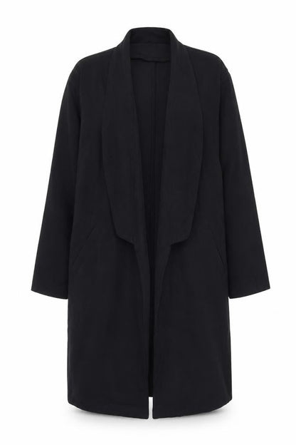 Womens UK Size 10 ASOS Black Overcoat
