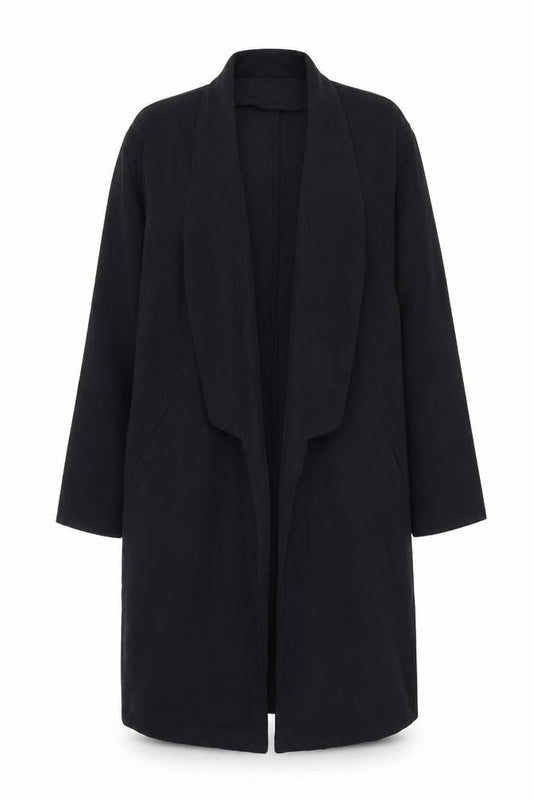 Womens UK Size 10 ASOS Black Overcoat