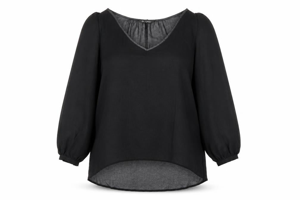 Womens UK Size 6 Miss Selfridge Black Basic Blouse