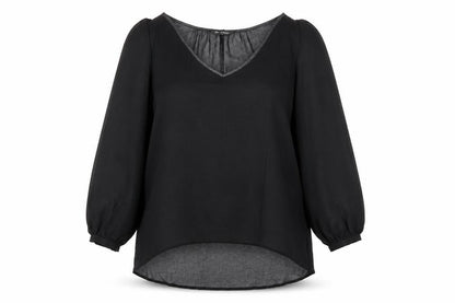 Womens UK Size 6 Miss Selfridge Black Basic Blouse