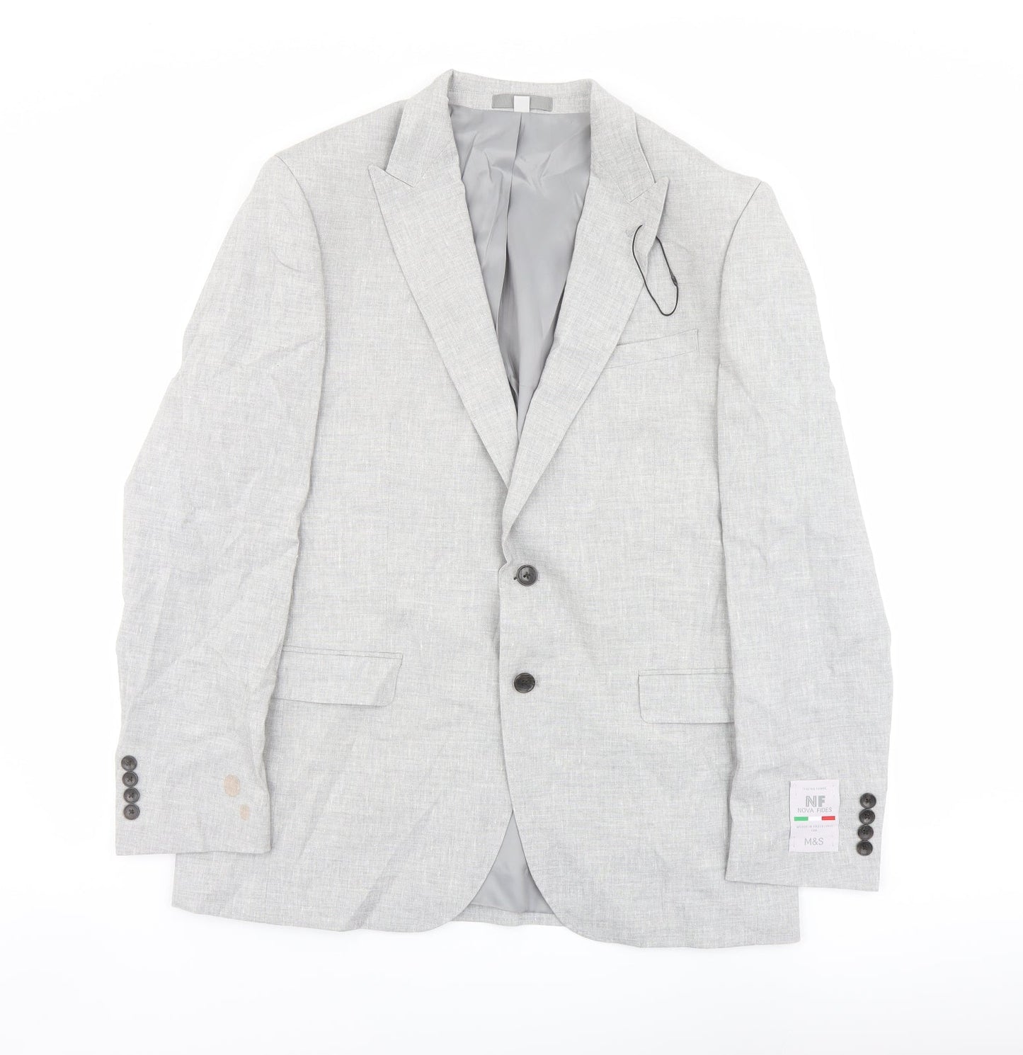 Mens UK Size 42 Marks and Spencer Regular Grey Suit Jacket
