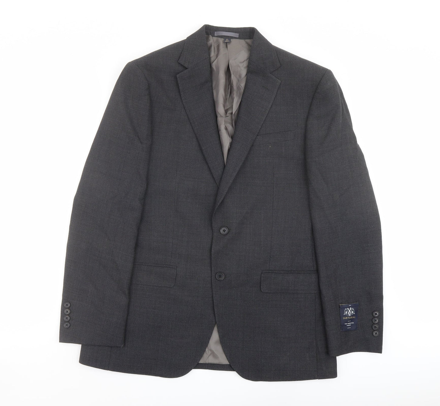 Mens UK Size 40 Marks and Spencer Regular Grey Suit Jacket