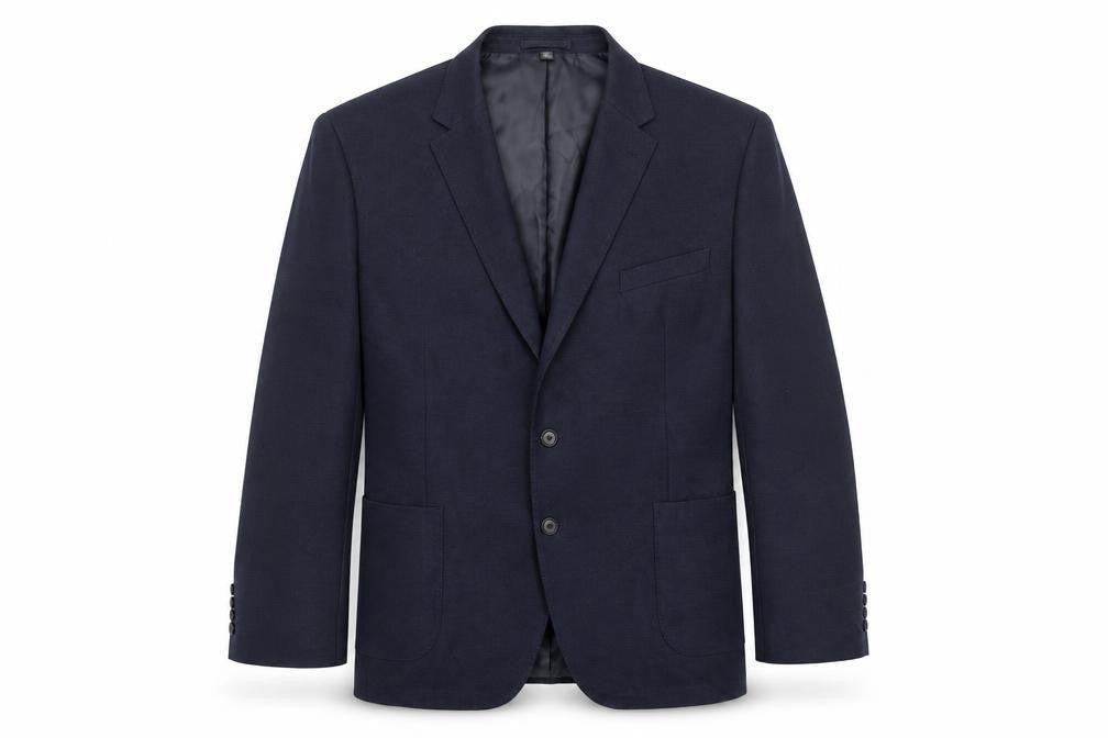 Marks and Spencer Mens Blue Polyamide Jacket Suit Jacket Size 48 Regular
