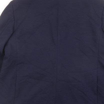 Marks and Spencer Mens Blue Polyamide Jacket Suit Jacket Size 48 Regular