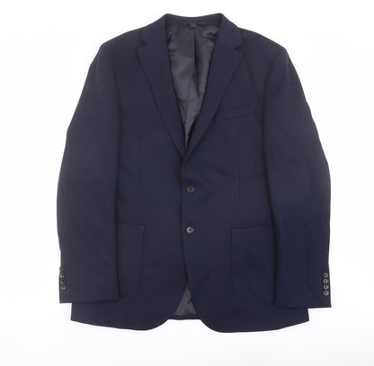 Mens UK Size 42 Marks and Spencer Regular Blue Suit Jacket