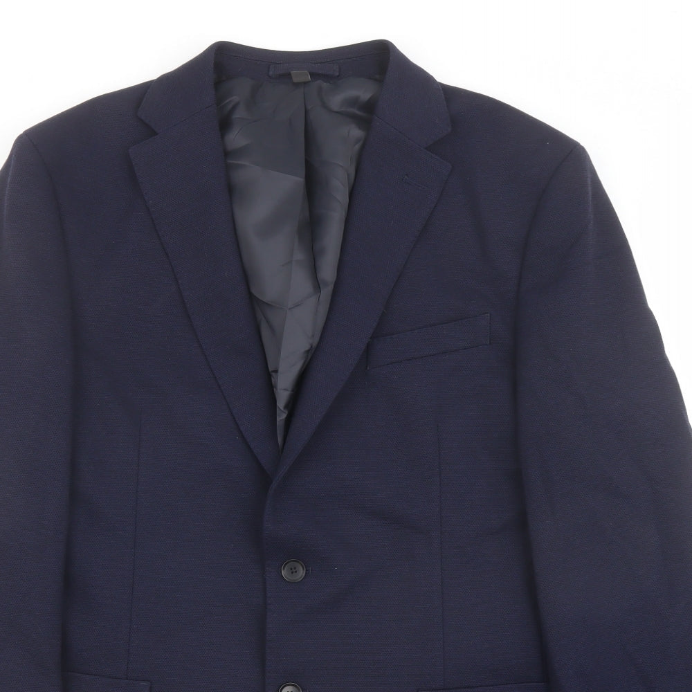 Mens UK Size 42 Marks and Spencer Regular Blue Suit Jacket