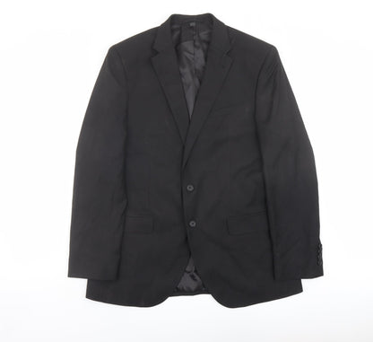 Mens UK Size 42 Marks and Spencer Regular Black Suit Jacket