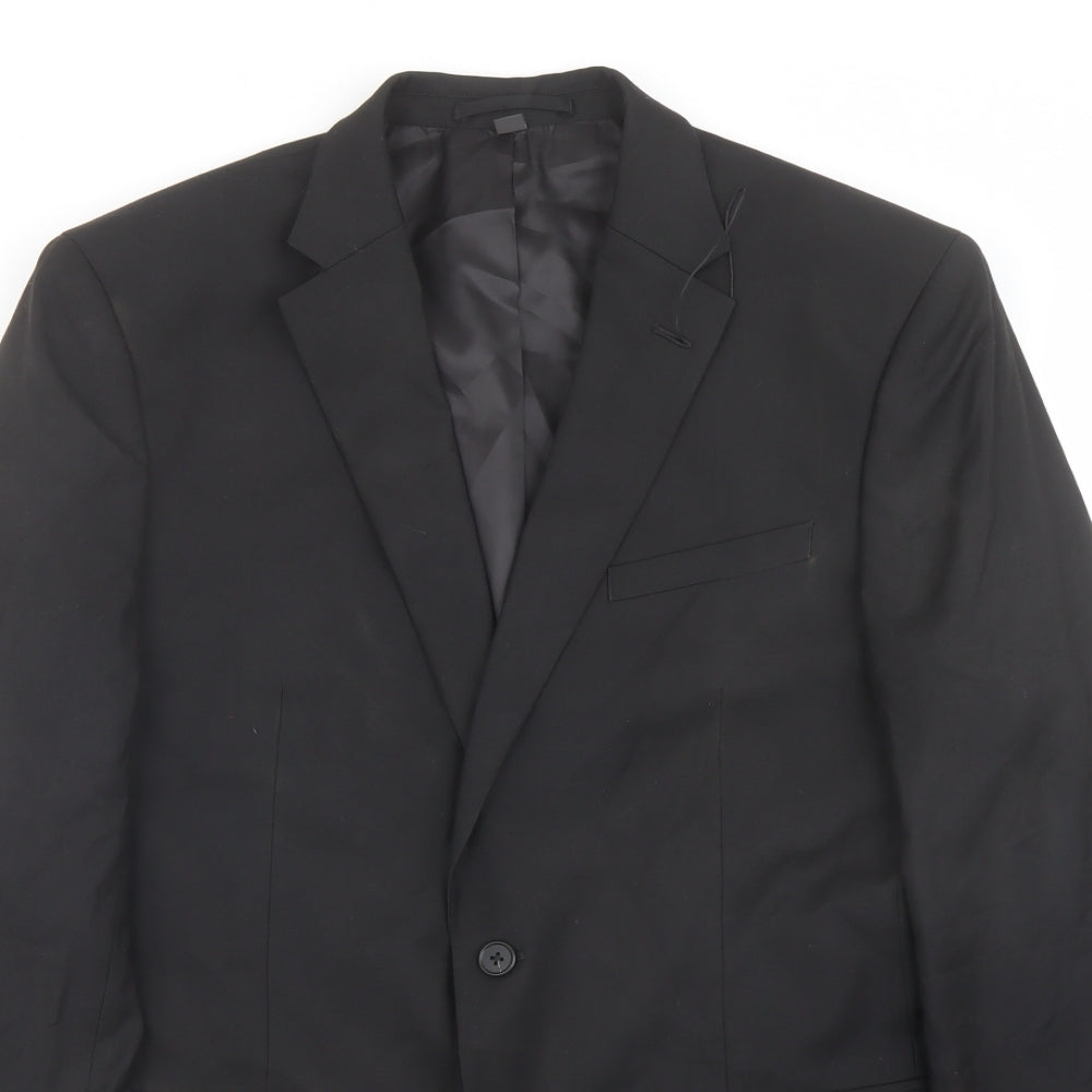 Mens UK Size 42 Marks and Spencer Regular Black Suit Jacket