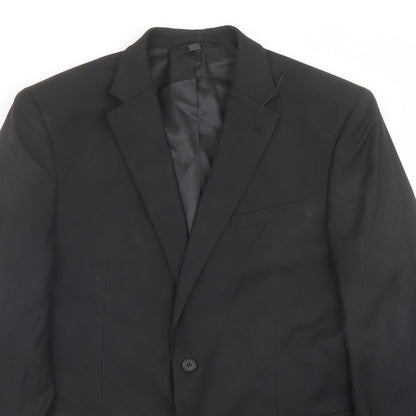 Mens UK Size 42 Marks and Spencer Regular Black Suit Jacket