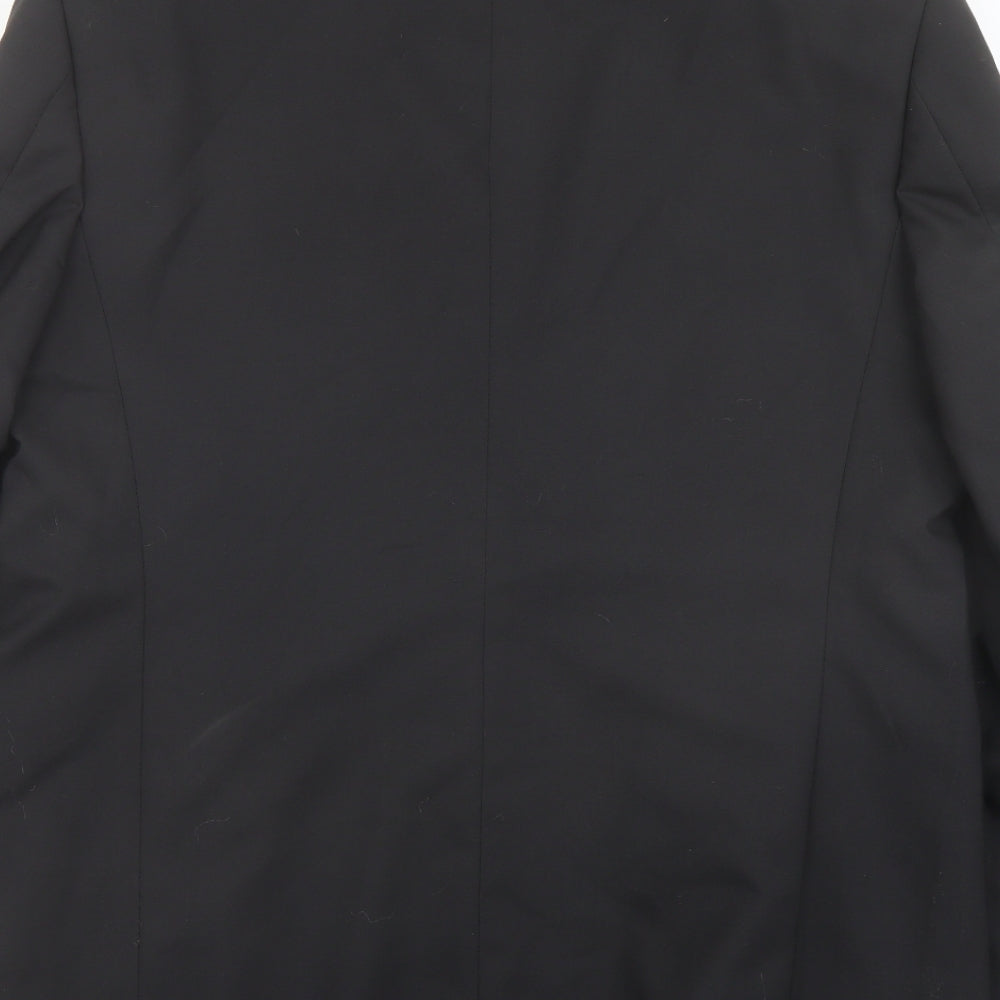 Armando Mens Black Polyester Tuxedo Suit Jacket Size 44 Regular