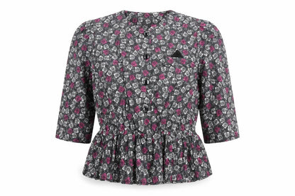 Womens UK Size 16 Debenhams Black Basic Button-Up