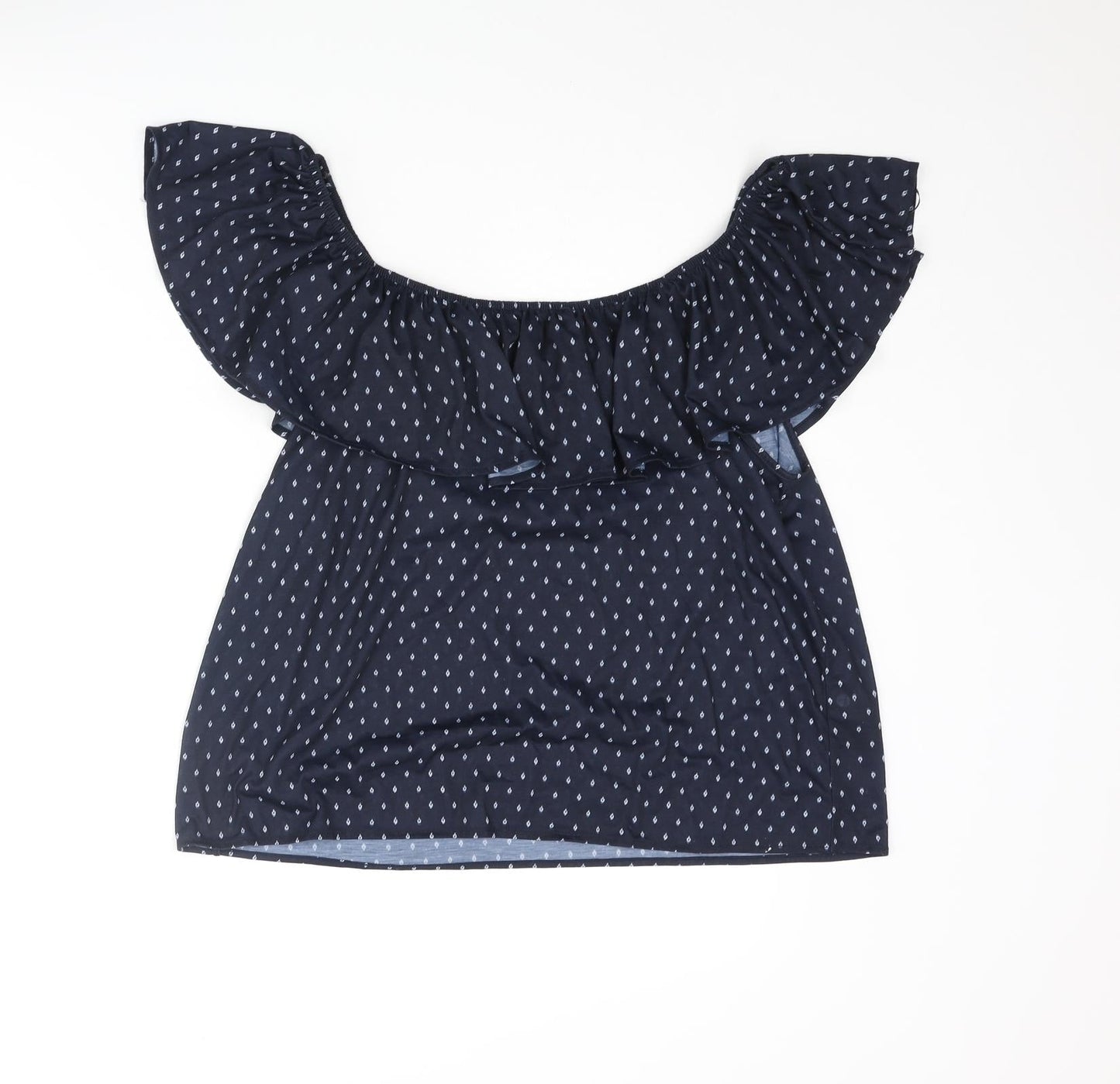 Womens UK Size M H&M Blue Basic Blouse