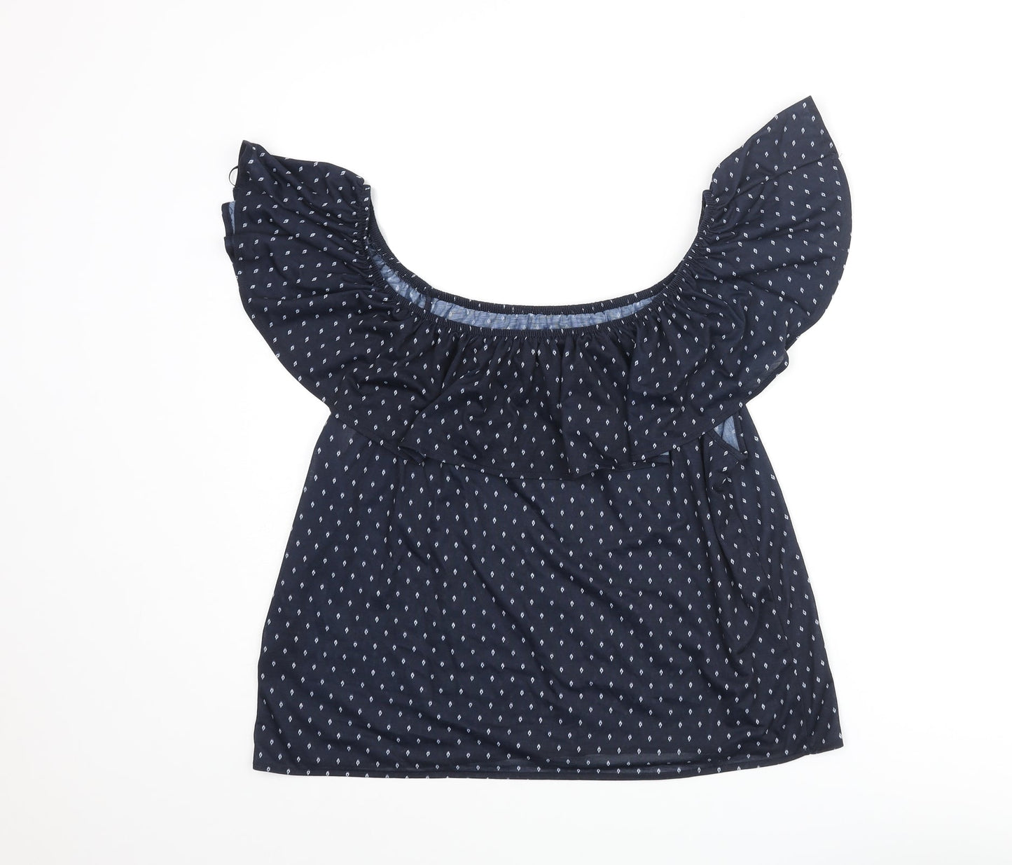 Womens UK Size M H&M Blue Basic Blouse