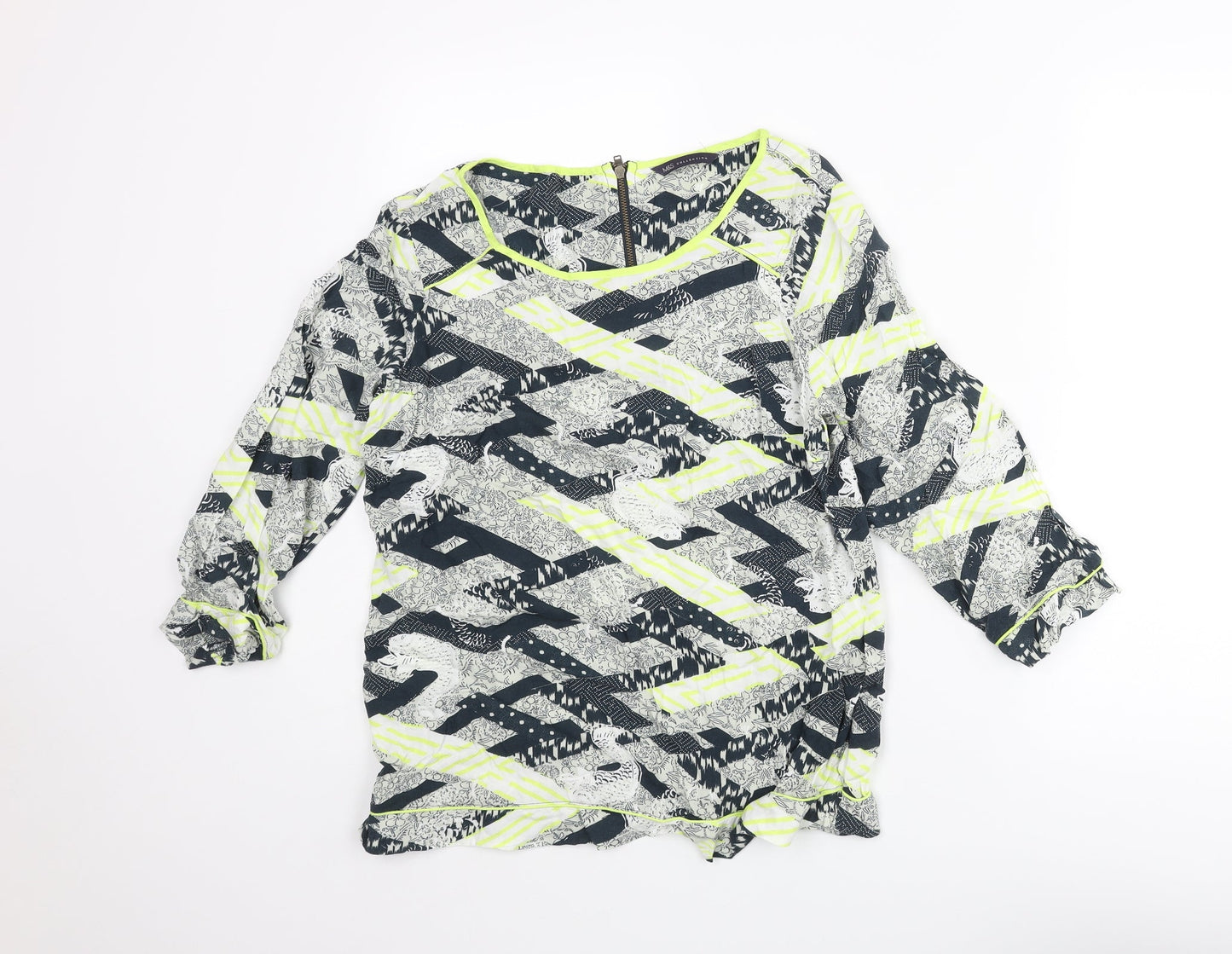 Womens UK Size 10 Marks and Spencer Multicoloured Basic Blouse