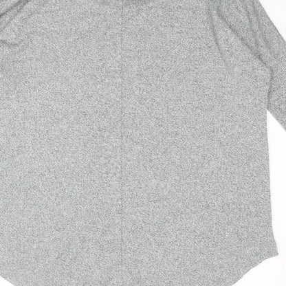 Topshop Womens Grey Round Neck Viscose Pullover Jumper Size 8