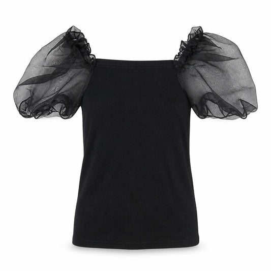 Womens UK Size 10 New Look Black Basic Blouse