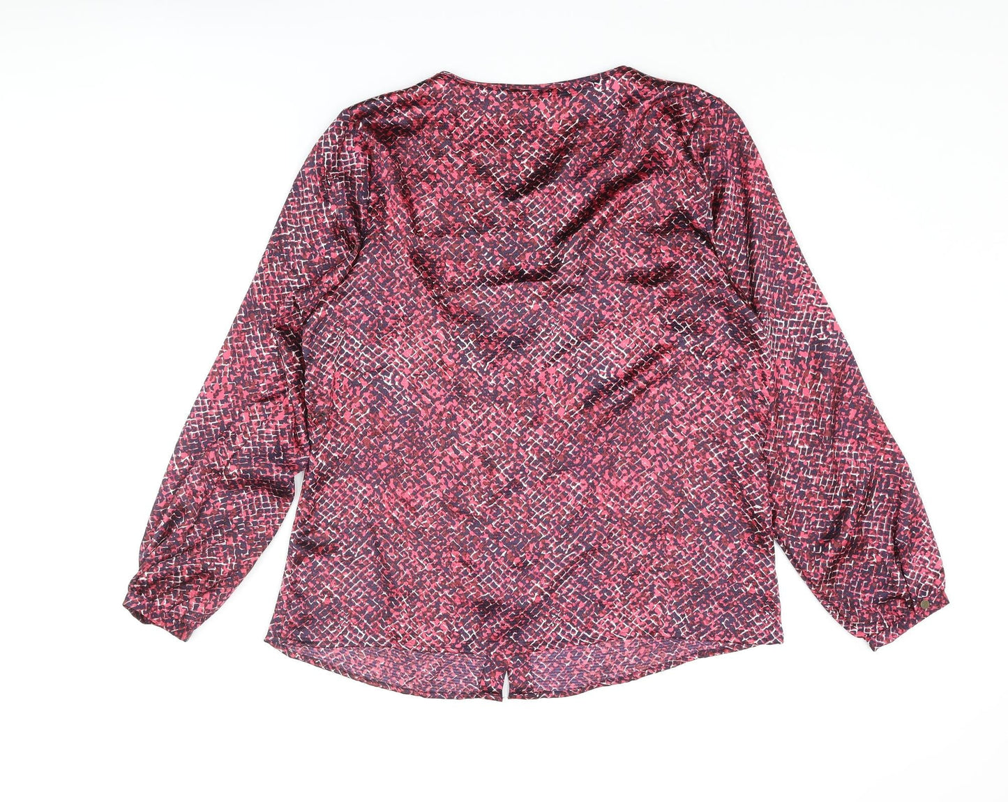 Womens UK Size 14 Classic Multicoloured Basic Button-Up