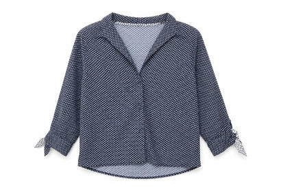 Womens UK Size 10 Nine Blue Basic Button-Up