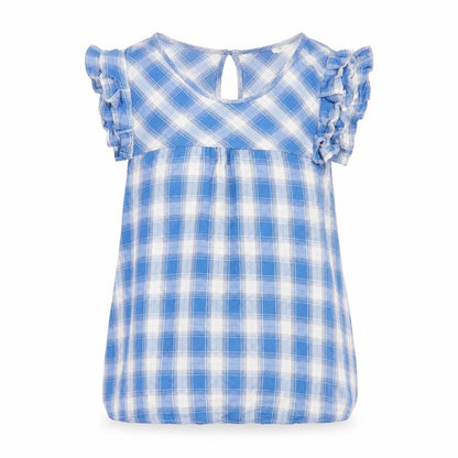 Womens UK Size S Monteau Blue Basic Blouse