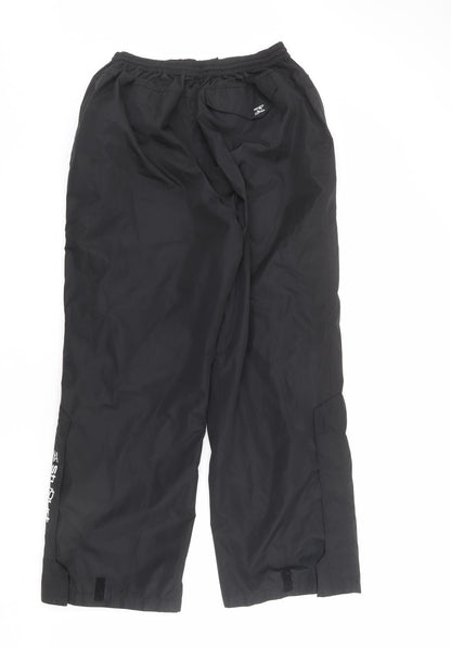 Stuburt Womens Black Herringbone Polyester Snow Pants Trousers Size 30 in L27 in Regular Zip
